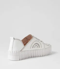 Bafia White Leather Sneakers