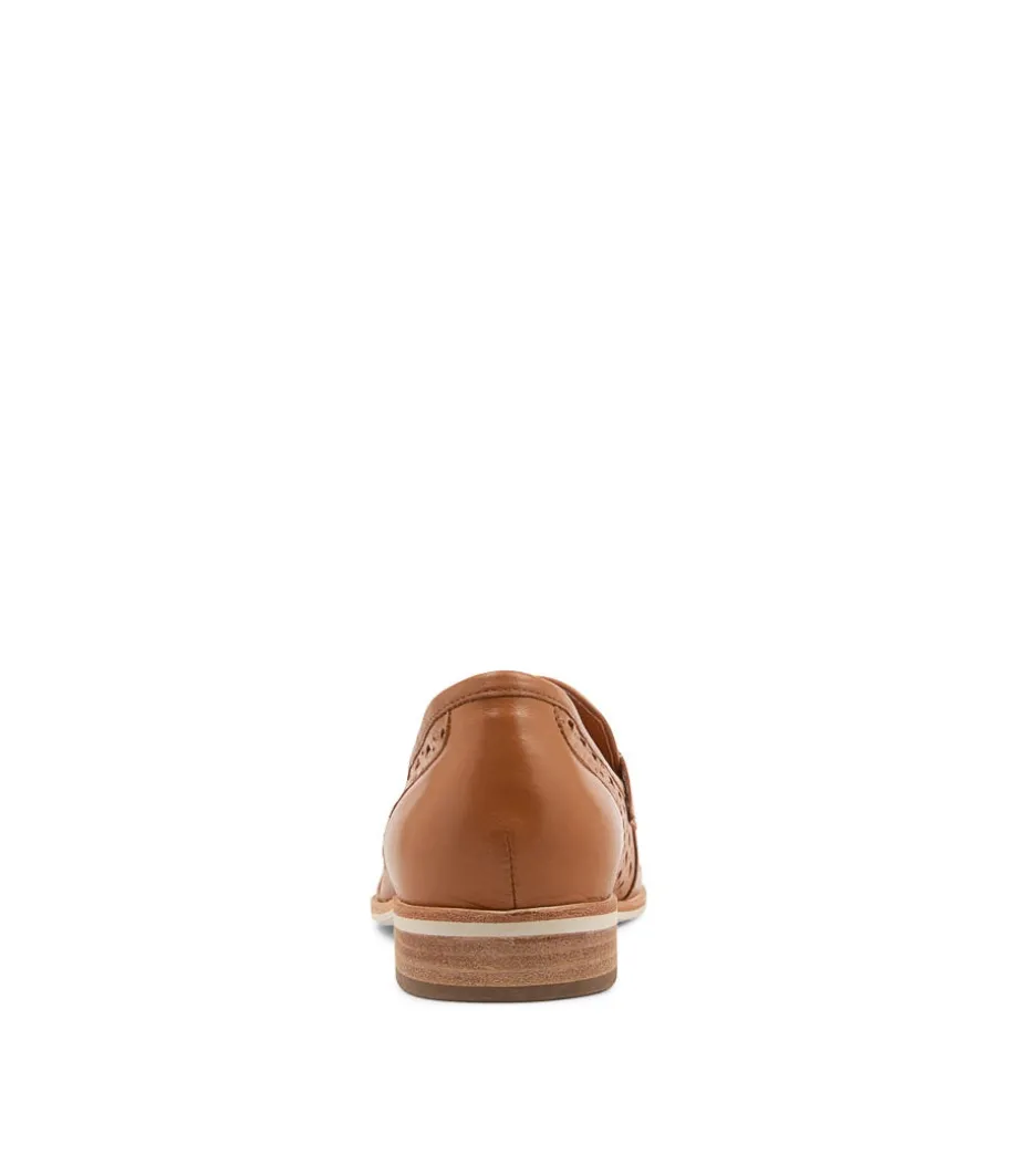 Balder Dark Tan Leather Loafers