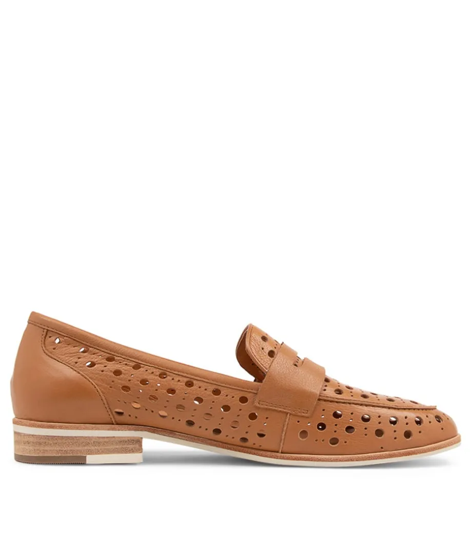 Balder Dark Tan Leather Loafers