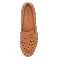 Balder Dark Tan Leather Loafers