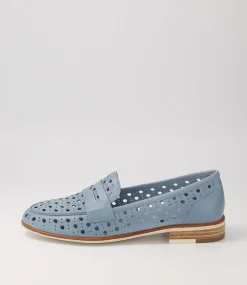 Balder Denim Leather Loafers