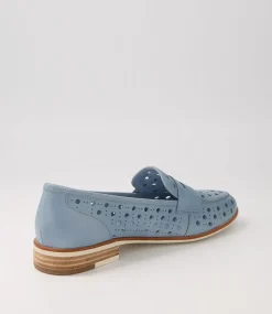 Balder Denim Leather Loafers