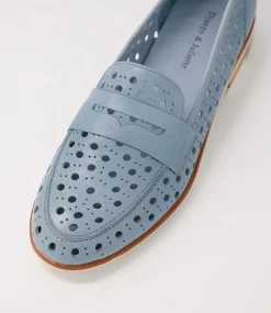 Balder Denim Leather Loafers