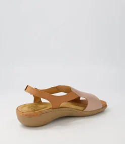 Balinto W Blush Tan Leather Sandals
