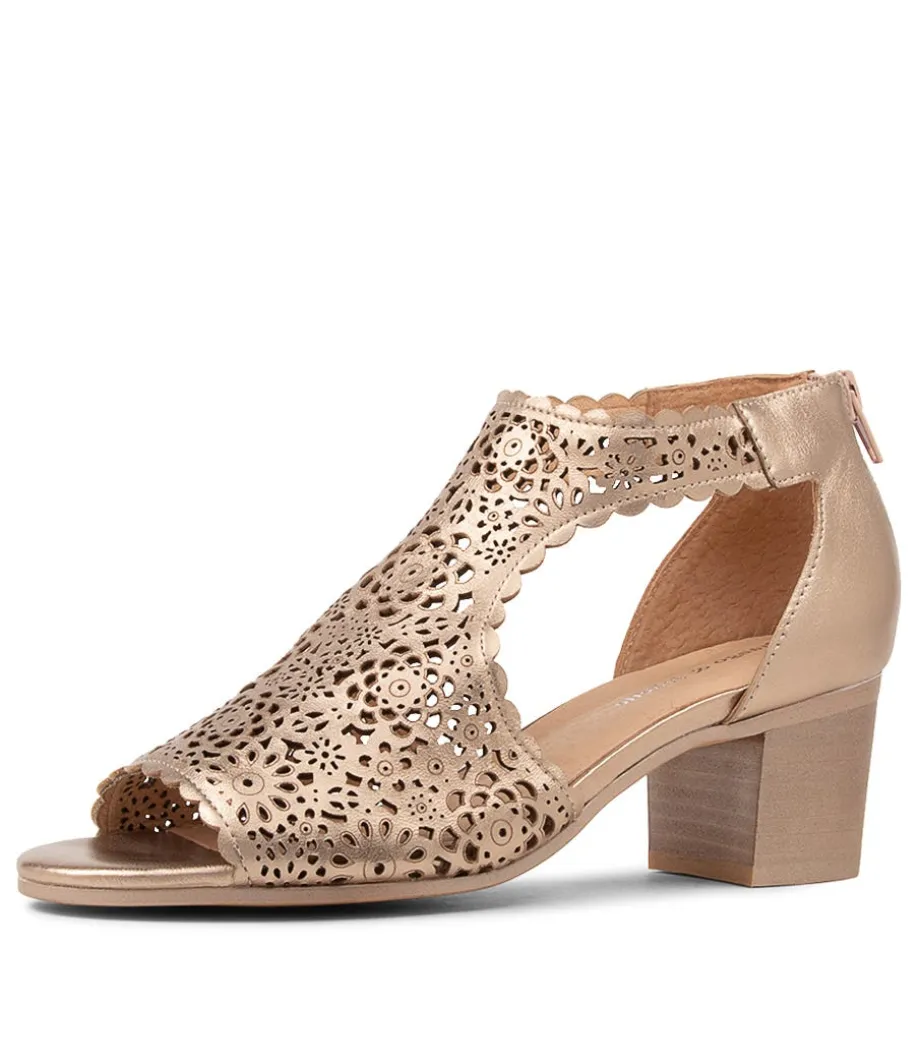 Bames Champagne Leather Sandals