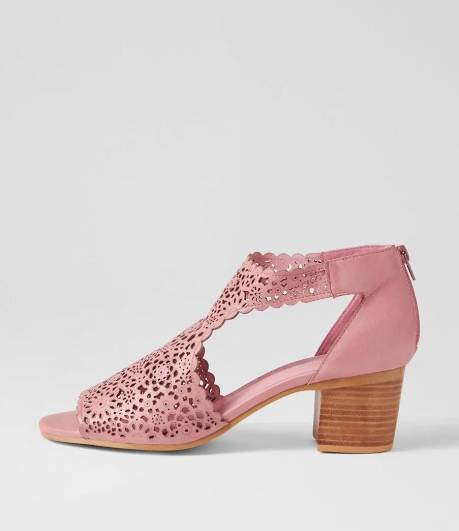 Bames Pretty Pink Leather Sandals