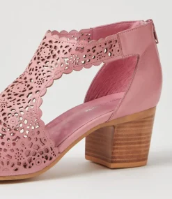 Bames Pretty Pink Leather Sandals