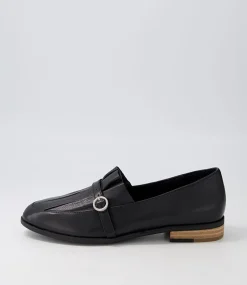 Banzos Black Leather Loafers