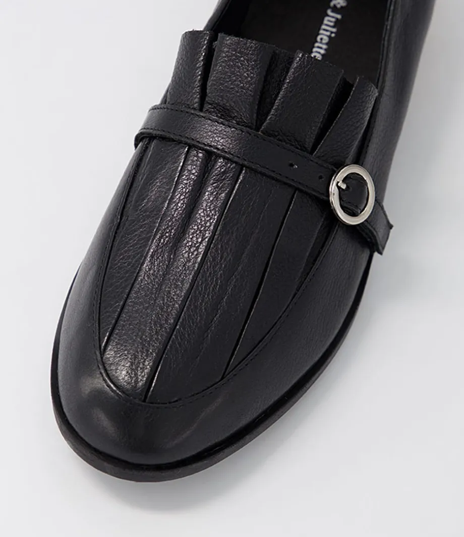 Banzos Black Leather Loafers