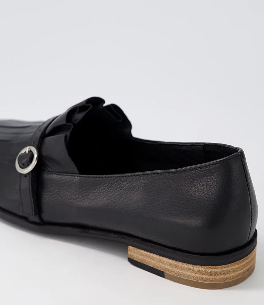 Banzos Black Leather Loafers
