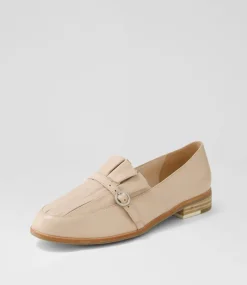Banzos Nude Leather Loafers