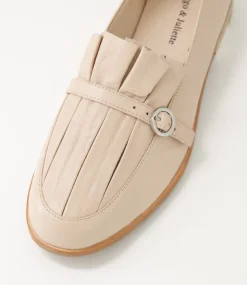 Banzos Nude Leather Loafers