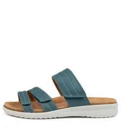 Barbra Xw Blue-White Lea