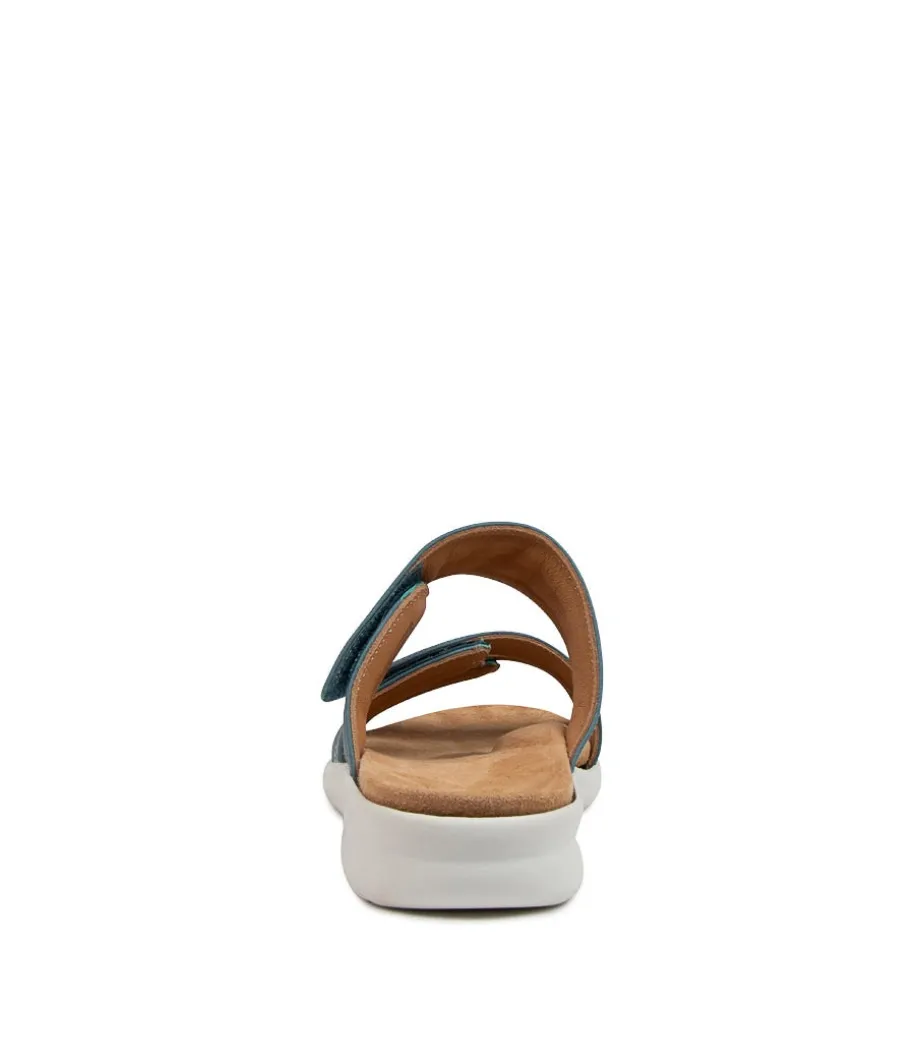 Barbra Xw Blue-White Lea