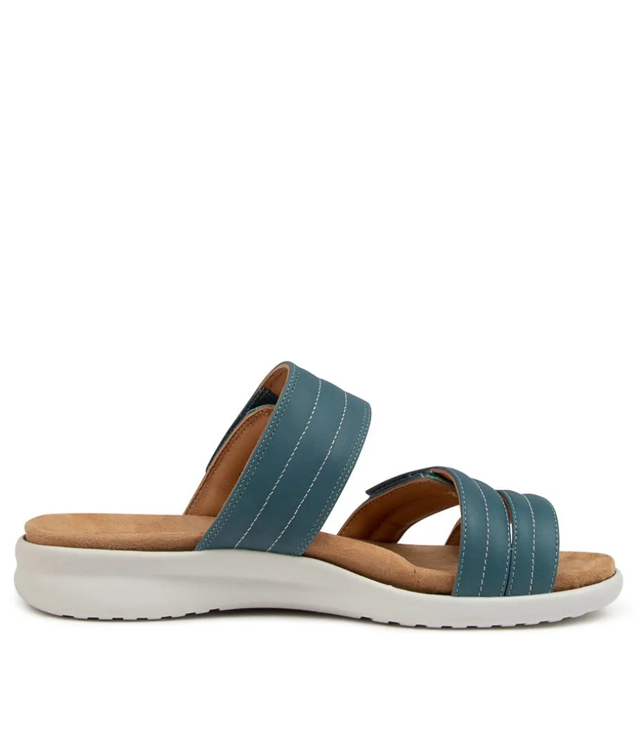 Barbra Xw Blue-White Lea