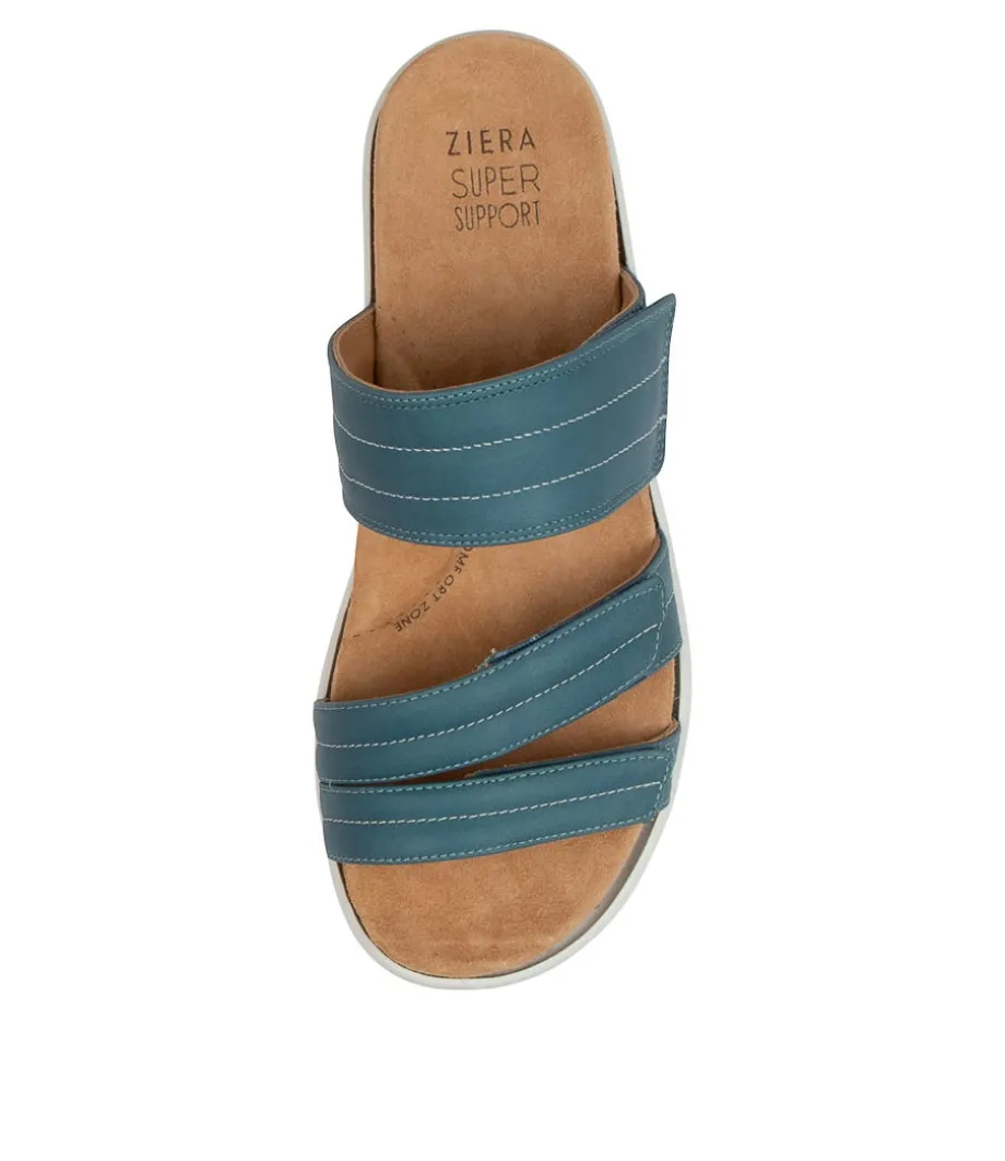 Barbra Xw Blue-White Lea