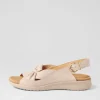 Bari Xw Almond Leather Sandals