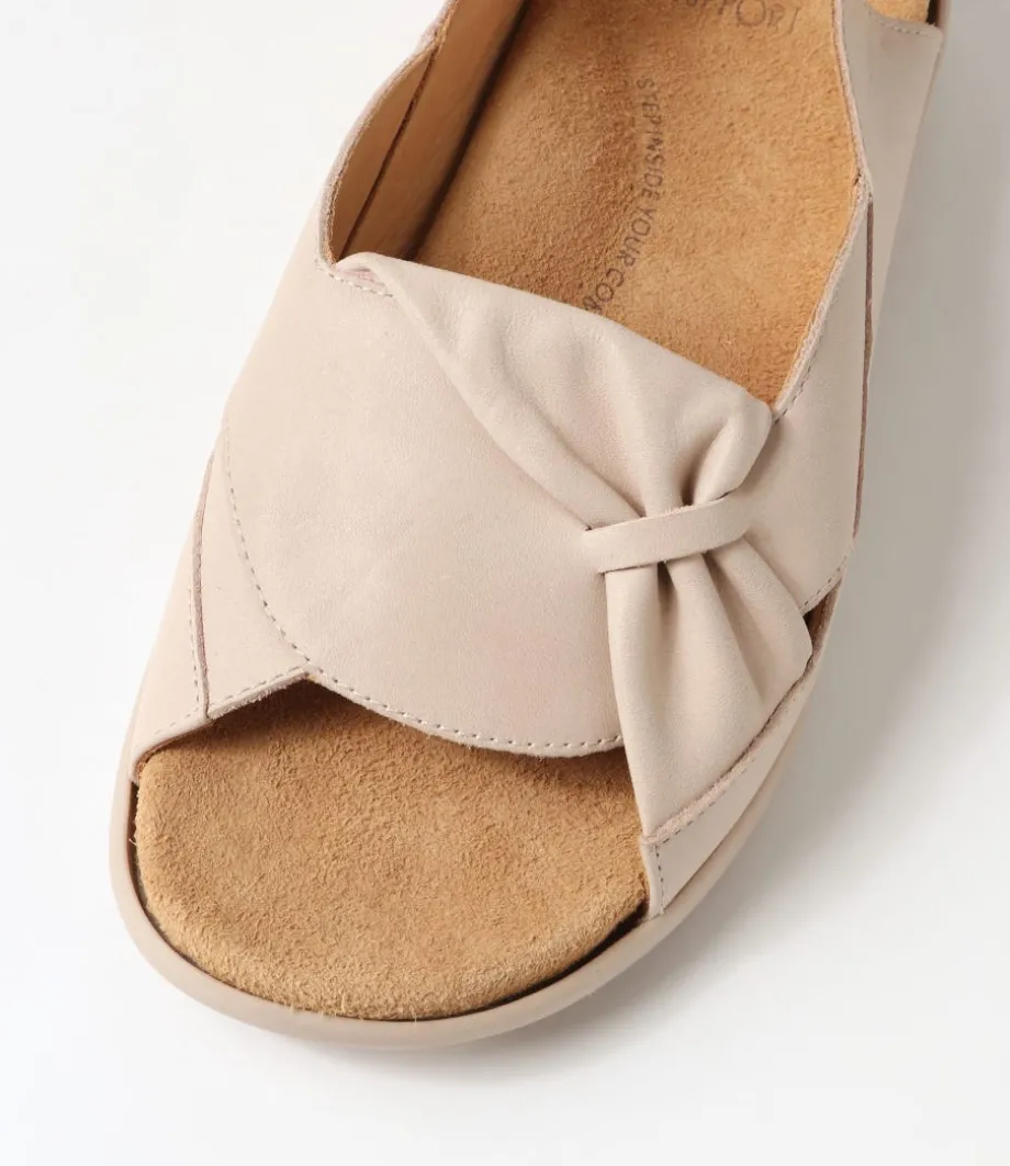 Bari Xw Almond Leather Sandals