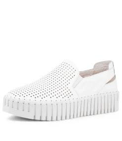 Bartas White Leather Sneakers