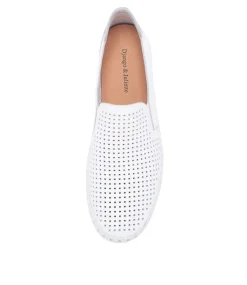Bartas White Leather Sneakers