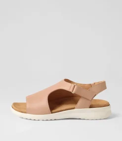 Basma Xw Cafe White Leather Sandals