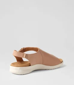 Basma Xw Cafe White Leather Sandals