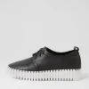 Batu Black White Leather Sneakers