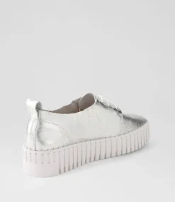 Batu Silver Shine Leather Sneakers