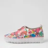 Batu White Flowermania Leather Sneakers