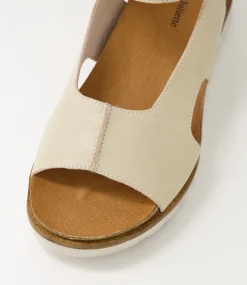 Beasla Almond Leather Sandals