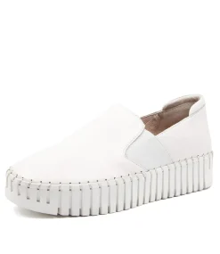 Becca Dj White Leather