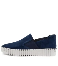 Becca Navy Suede Sneakers Ws