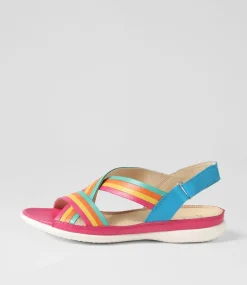 Bellmont W Bright Multi Leather Sandals