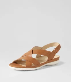Bellmont W Dark Tan Leather Sandals