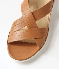 Bellmont W Dark Tan Leather Sandals