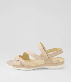 Belta W Nude Leather Sandals