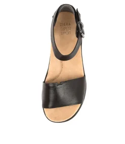 Beverly Xw Black Leather Sandals