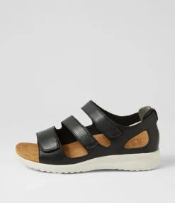 Bexleys Xw Black White Leather Sandals