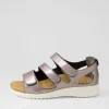 Bexleys Xw Pewter White Leather Sandals
