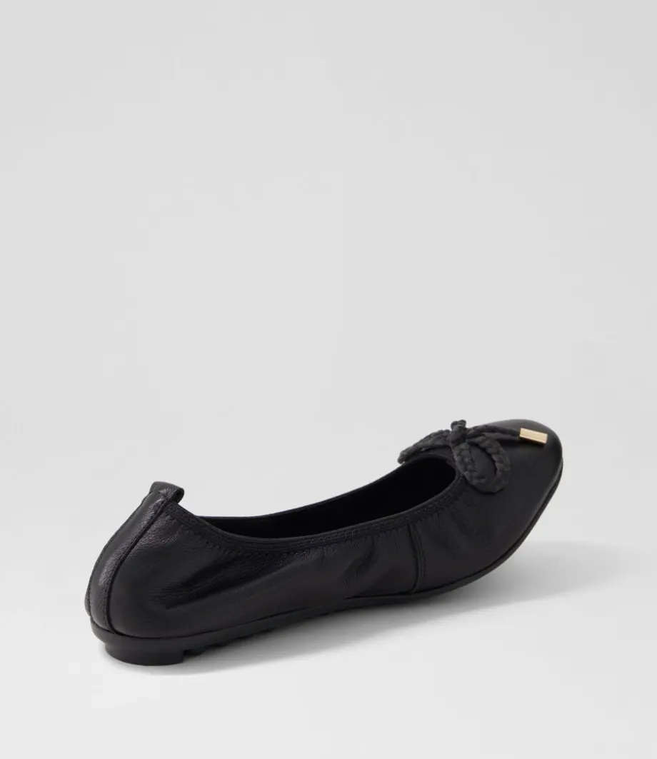 Beyond Black Leather Ballet Flats
