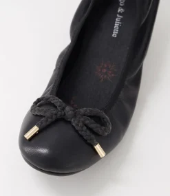 Beyond Black Leather Ballet Flats