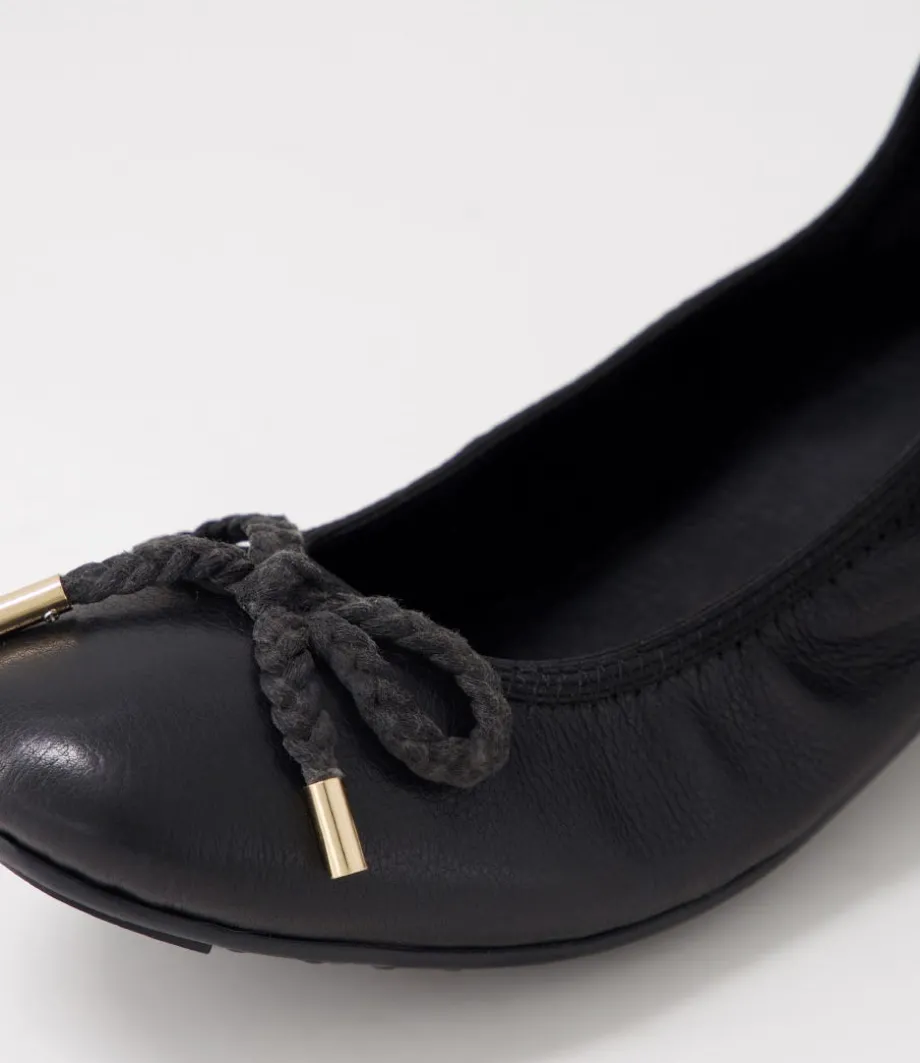 Beyond Black Leather Ballet Flats