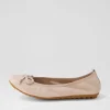 Beyond Rose Leather Ballet Flats