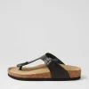 Bianca 02 Schwarz Leather Sandals