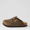 Bianca 04 Taupe Leather Flat Shoes