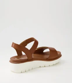 Bilbao 04 Cognac Tan Leather Sandals