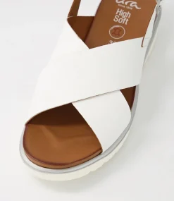 Bilbao 02 White Leather Sandals