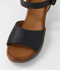 Blaide Black Natural Leather Sandals