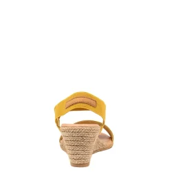 Bloomy Dj Yellow Tan Elastic Leather