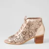 Bonzza Lrg Pale Rose Gold Leather Sandals